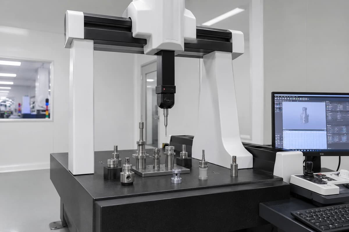KingPo CMM inspection for ISO 80369 medical connector gauges and reference connectors