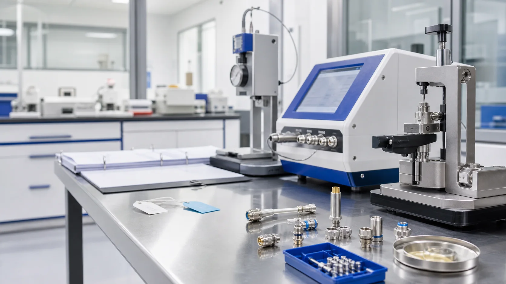 Medical connector testing laboratory setup review before RFQ preparation