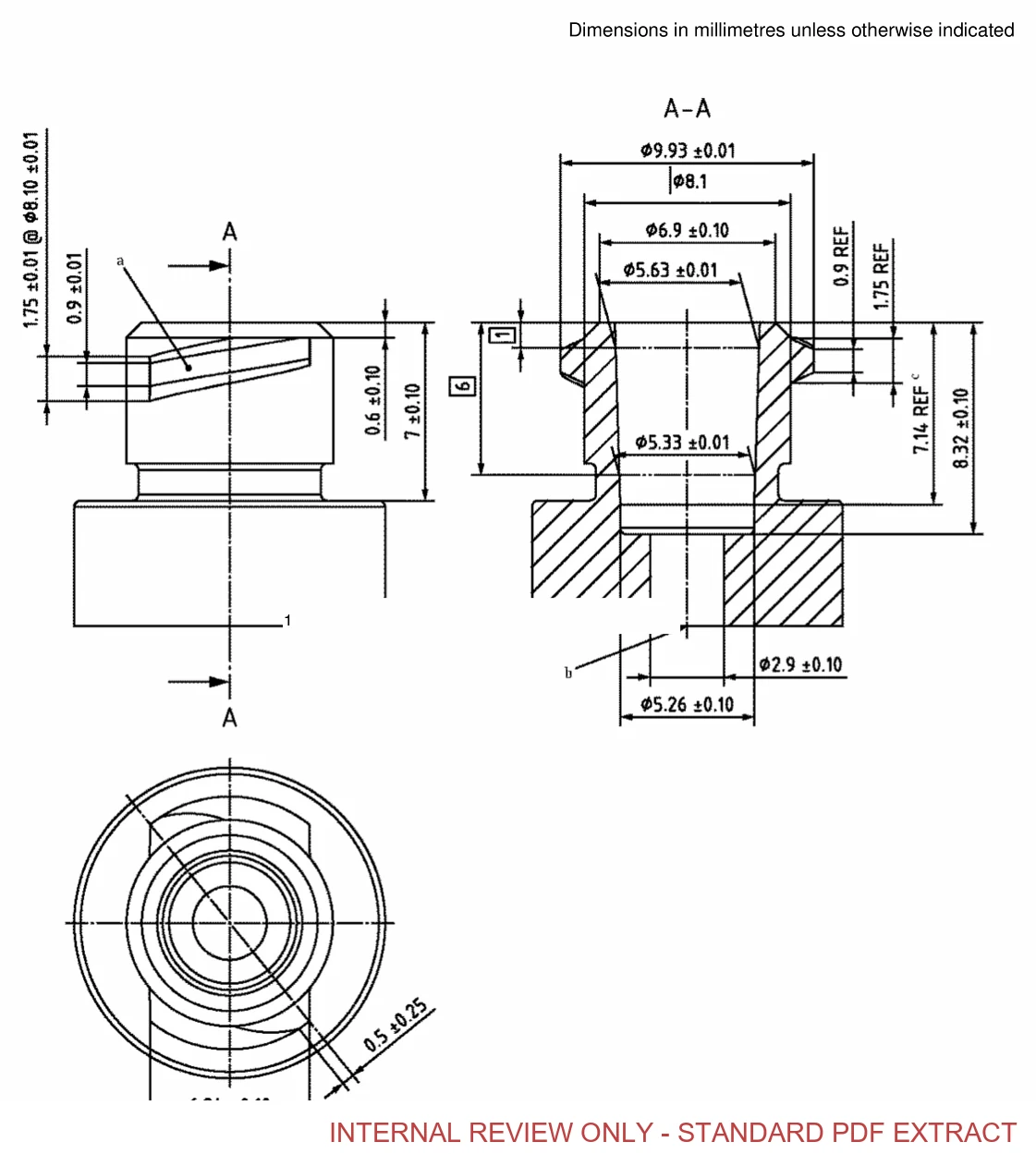ISO 80369-3 Enteral Reference Connector standard figure drawing